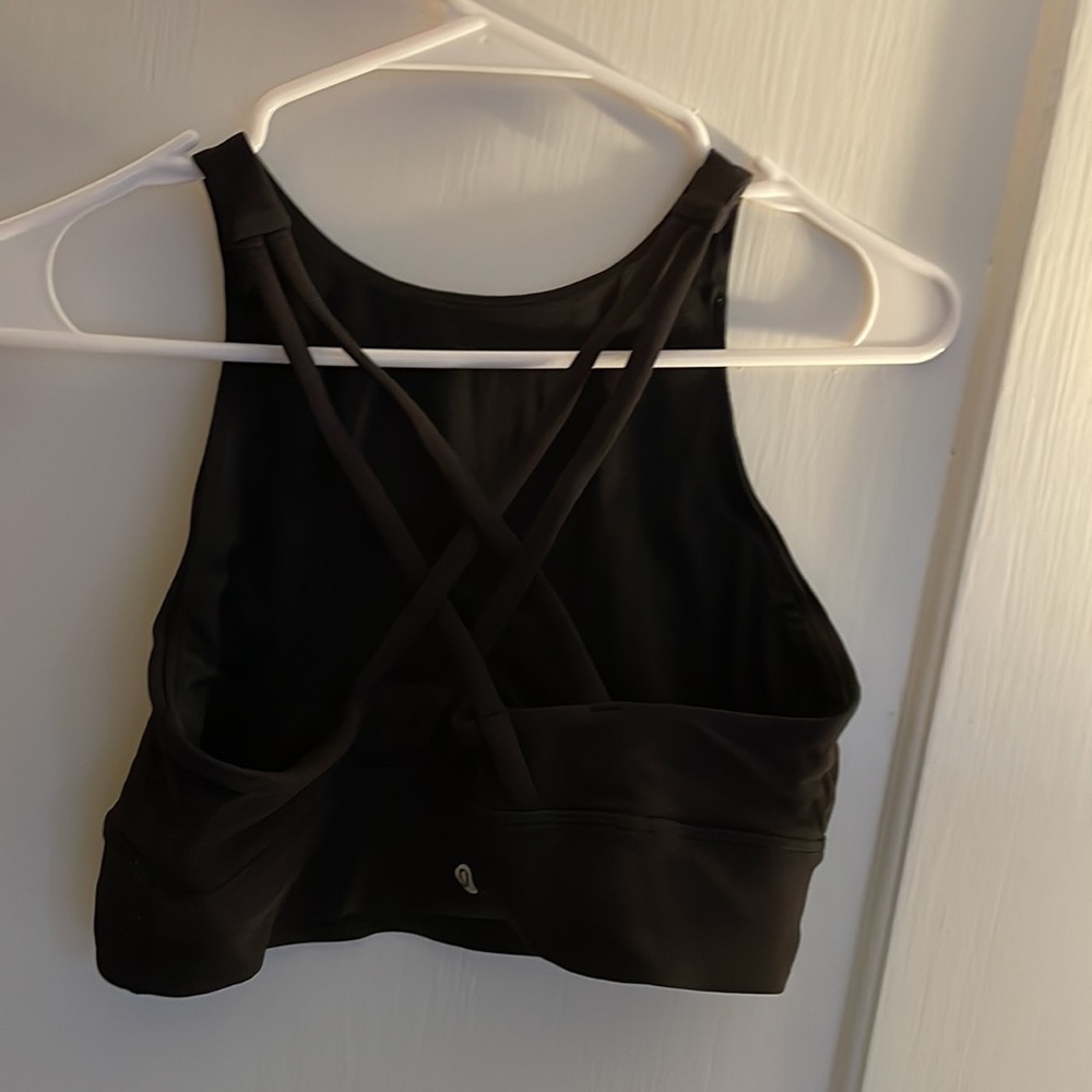 Lululemon Energy Bra High Neck Long Line Rib 8 - Picture 4 of 7
